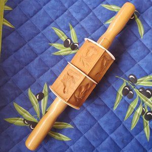 Vintage Springerle Rolling Pin